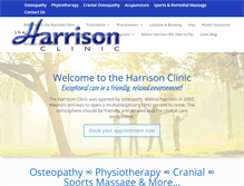 Tablet Screenshot of harrisonclinic.co.uk